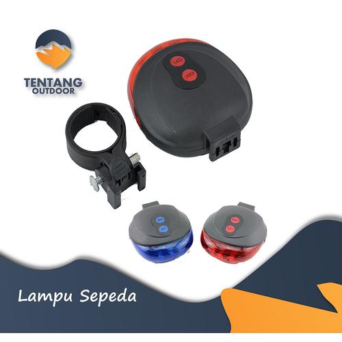 Foto Produk Lampu Belakang Laser Sepeda LED Warna Merah Water Resistant - Merah dari TentangOutdoor