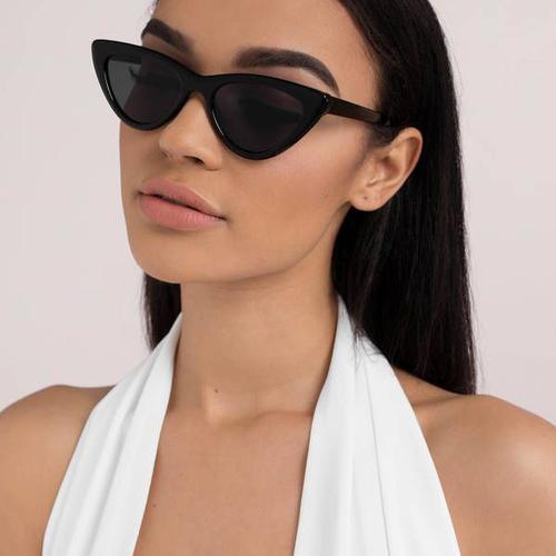 Foto Produk Point Cat Eye Sunglasses Kacamata Hitam Retro Kucing Vintage Classic - Hitam dari Miguella Official