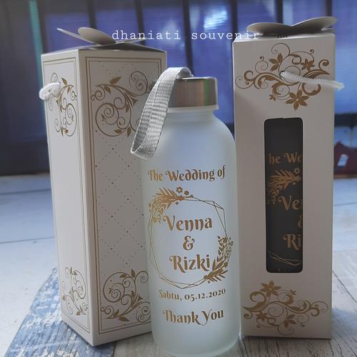 Foto Produk souvenir botol tumbler kaca dov + box dengan sablon dari dhaniati_souvenir
