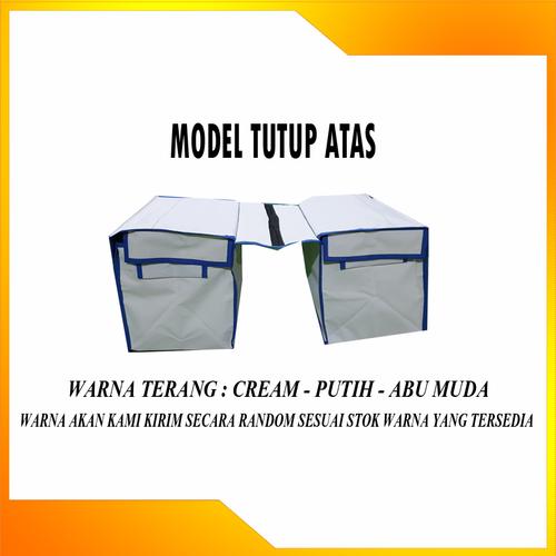 Foto Produk Tas Kurir Motor Anti Air Bahan Jala + Terpal ( DOUBLE ) ukuran Jumbo - WARNA TERANG dari jawara_terpal