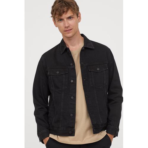 Jual Jaket Jeans denim pria Warna HItam 