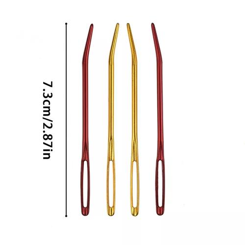 Gambar 2pcs jarum rajut crochet ALUMINIUM ujung bengkok dari Primeivon Craft Jakarta Barat Tokopedia