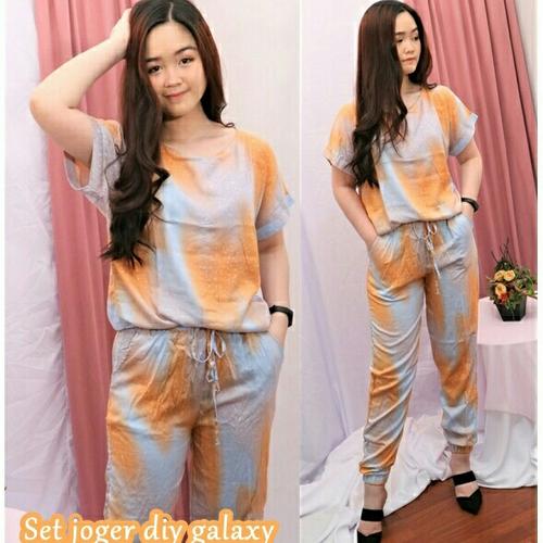 Jual es Stelan Galaxy orange - Setelan 