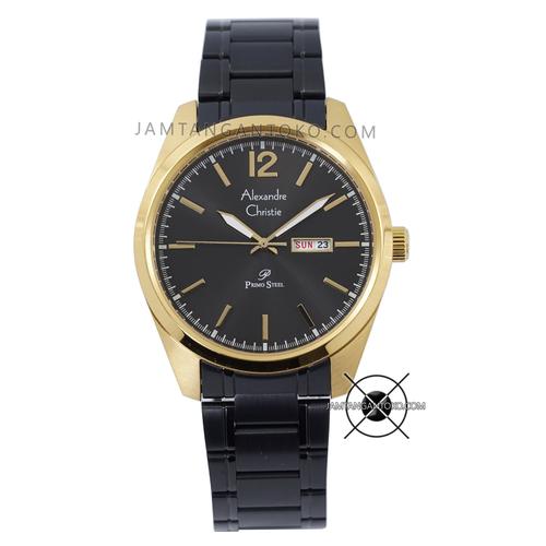 Foto Produk Jam Tangan Pria Alexandre Christie Primo AC 1012 ME Rantai Black Gold dari Jam Tangan Toko