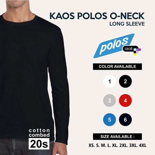 Foto Produk Kaos Polos Lengan Panjang Super Cotton 20s Unisex - Turkis Tua, Ukuran Anak 3 dari polos.co.id
