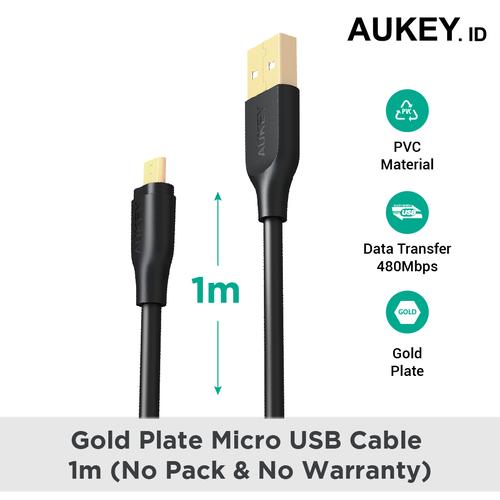 Foto Produk Aukey Cable Gold Plate Micro USB 1m (NO PACK & NO WARRANTY) - 500589 dari AUKEY