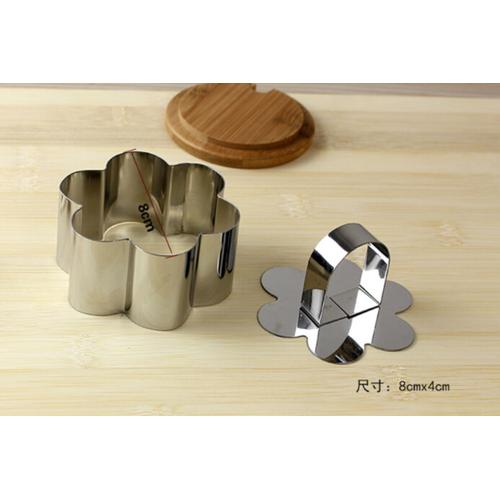 Foto Produk Mousse Cake Mold Stainless Steel Cetakan Mousse Cheese Cake Loyang - Bunga dari SeekNDeal