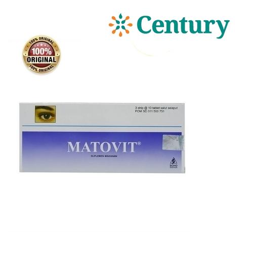 Foto Produk Matovit 10 Tablet / Suplemen Mata / Vitamin Mata dari CENTURY HEALTHCARE