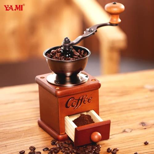 Jual Yami Manual Coffee Grinder Wood 