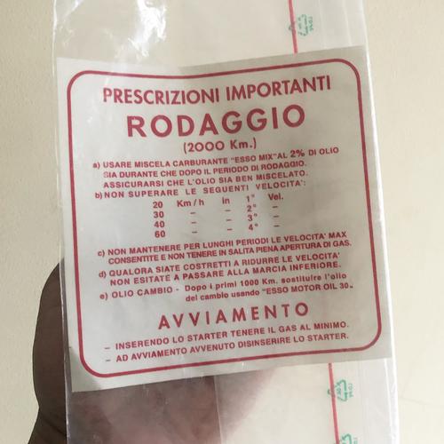 Jual Sticker running vespa vbb vnb super sprint gl tua original