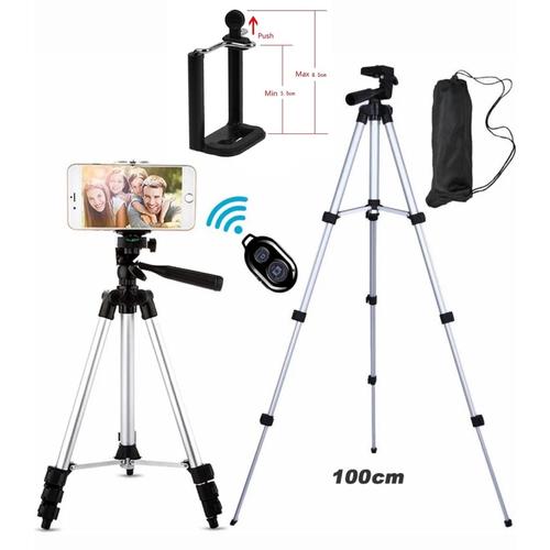 Foto Produk DK3888 TRIPOD 1M STANDING HP WITH TOMSIS BLUETOOTH WIRELESS PHONE HOLD dari JV ACC