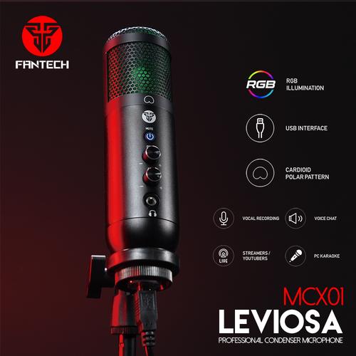 Foto Produk Fantech LEVIOSA MCX01 Condenser Microphone USB for PC Laptop Streaming dari Fantech Official Store