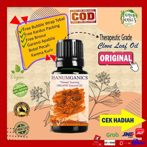 Foto Produk CLOVE LEAF ESSENTIAL OIL | minyak daun cengkeh MURNI tanpa campuran - 5 ML dari Hanumganics Essential Oil