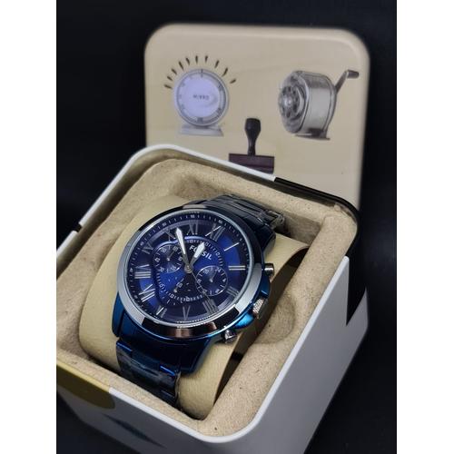 Foto Produk JAM TANGAN PRIA FOSSIL CHRONO AKTIF BOX KALENG - BIRU / JAM TERBARU - Biru dari Triple - T