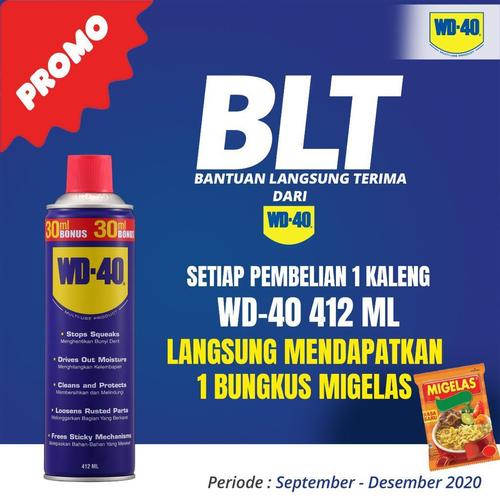 Foto Produk PROMO WD 40 412 ml Pelumas Anti Karat GRATIS MIE GELAS dari Gtek Tool