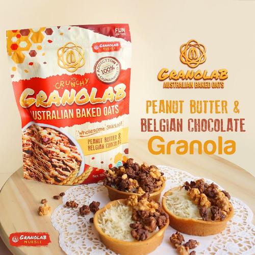 Foto Produk Granolab Muesli Peanut Butter & Belgian Chocolate Australian Baked Oat dari Yen's Baby & Kid Official Shop