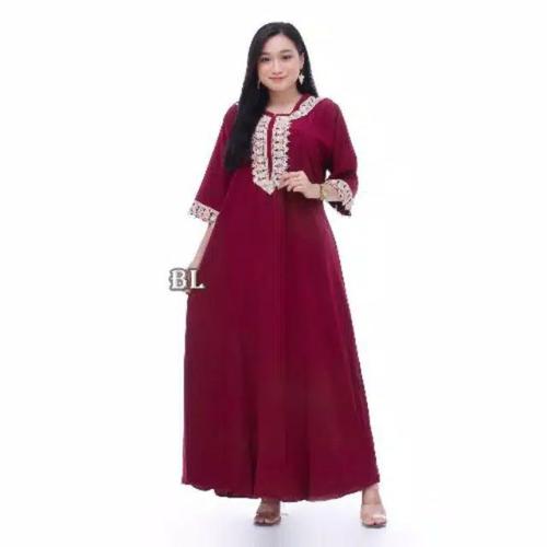 Foto Produk DASTER ARAB ZEEMA - maroon dari daster termurah