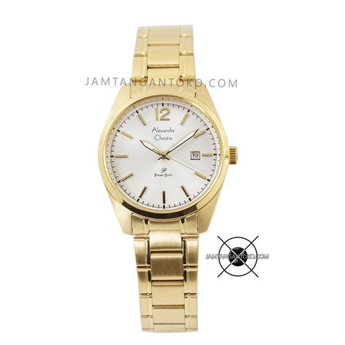 Gambar Jam Tangan Alexandre Christie Primo AC 1012 LD Rantai Full Gold Wanita dari Jam Tangan Toko Kota Surabaya Tokopedia