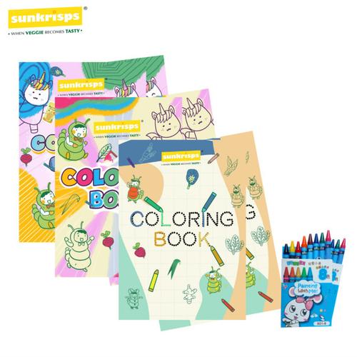 Foto Produk Sunkrisps Coloring Book 3 Series dari Sunkrisps Official Shop