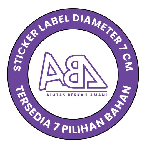 Jual STICKER LABEL DIAMETER 7 CM DENGAN 7 PILIHAN BAHAN - VYNIL ...