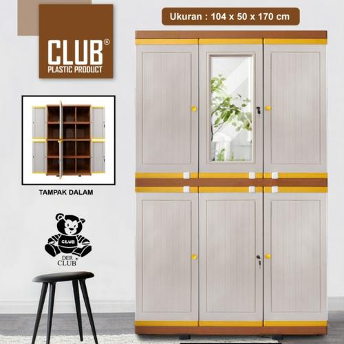Foto Produk lemari plastik club pintu 3(MEGA GRAND LC-M01 dari furniture robby