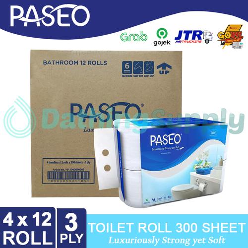 Foto Produk (KHUSUS GOJEK/GRAB) Tissue Paseo Elegant Toilet 12 Roll - 1 DUS 4 PACK dari Dathing Supply