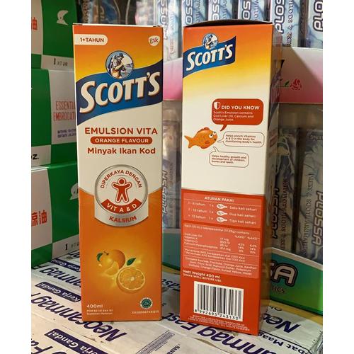 Gambar scott emulsion 400ml rasa jeruk dari Toko Obat NML undefined Tokopedia
