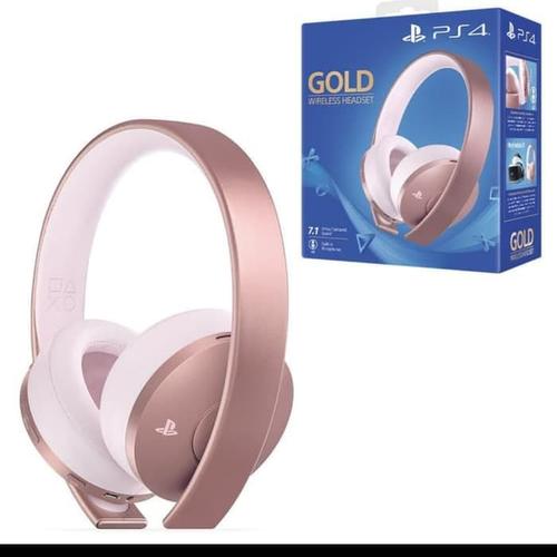 Jual PS4 Sony Gold Wireless Headset 