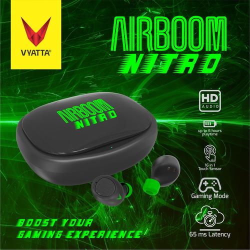 Foto Produk VYATTA Airboom Nitro TWS Bluetooth Earphone - Gaming 65ms dari VYATTA PALEMBANG