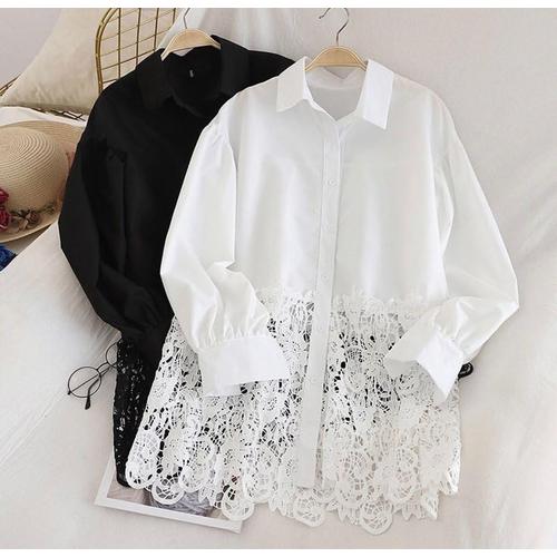 Gambar Ziva Top | Terminal Grosir | Baju Atasan Moscrepe Kombinasi Brukat - White dari Terminalgrosir Indonesia Kota Cimahi Tokopedia