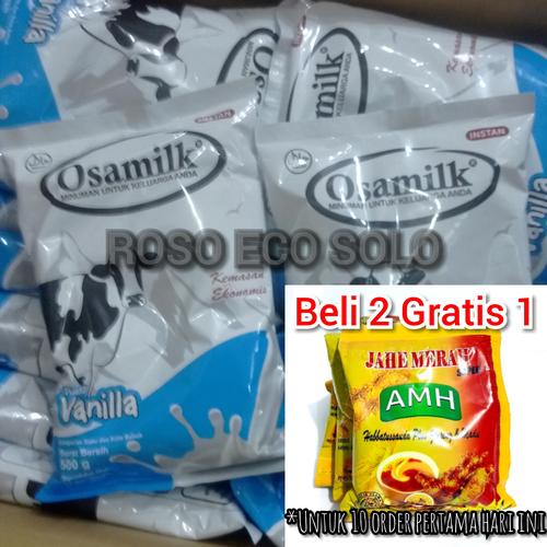 Foto Produk OSAMILK Susu Sapi 500 gram | Rasa Vanilla | Susu Gemuk Badan - Vanilla dari ROSO ECO SOLO