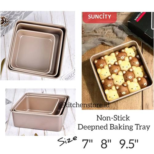 Foto Produk Suncity Baking Tray / Suncity Square Pan / Loyang Persegi Anti Lengket - 7 Inch dari Baking baking