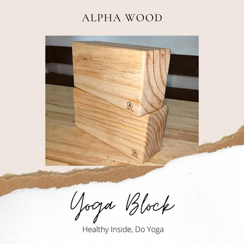 Foto Produk Wooden Yoga Block Brick / Balok Yoga Kayu / Balok Olahraga Kesehatan / - Tidak Sambungan dari Alphabeststore