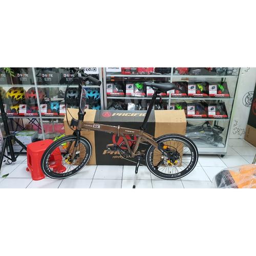Foto Produk Sepeda Lipat PACIFIC Noris ARM 20" (Folding Bike) - Gold Brown dari Travelholic Store