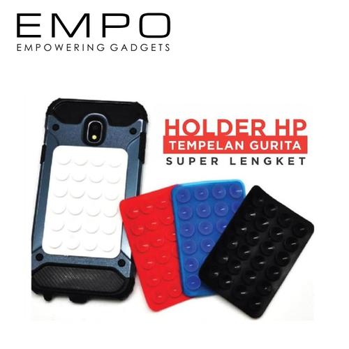 Foto Produk Tempelan HP/Handphone Holder Gurita 3M - HITAM dari EMPO