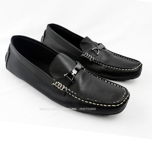 Foto Produk GARANSI PUAS Sepatu pria slipon praktis mudah nyaman santai kulit dari Sepatu Distro Bandung