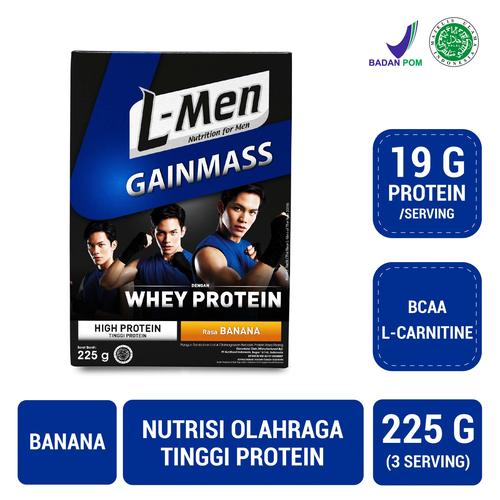 Foto Produk L-Men Gain Mass Banana 225gr dari NutriMart