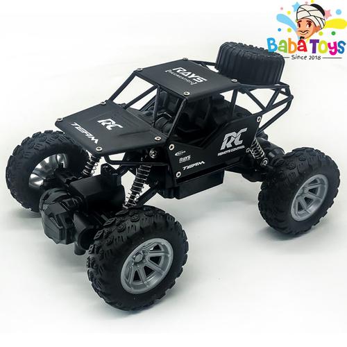 Foto Produk Mainan Mobil Remote Control 1:18 RC Rock Crawler Offroad Alloy - Hitam dari Baba Toys and Games