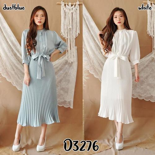 Foto Produk RIEL DRESS PLISKET MAXY LENGAN PANJANG CANTIK dari Pattern Indo