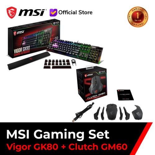 Foto Produk MSI GAMING SET VIGOR GK80 + CLUTCH GM60 dari MSI Shop ID