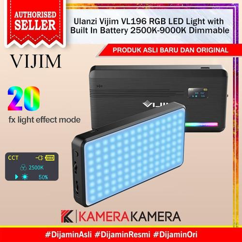 Gambar Ulanzi Vijim VL196 RGB LED Light with Built In Battery Dimmable dari kamerakamera Jakarta Pusat Tokopedia