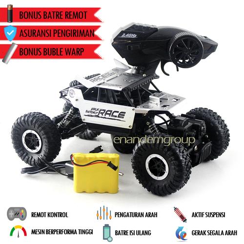 Foto Produk Mainan Mobil Offroad Remote Control Rocks Crawler - Perak dari Mafemale