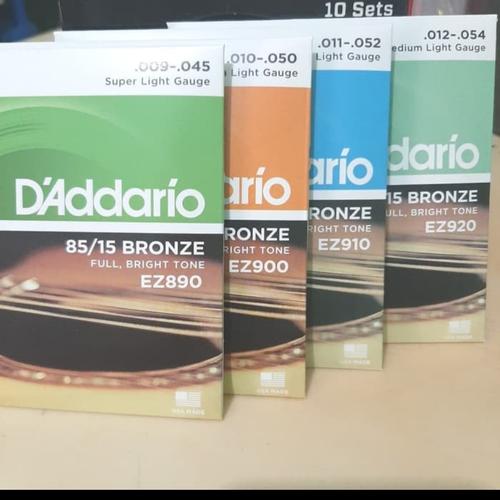 Foto Produk Senar Gitar Daddario Akustik EZ890 EZ900 EZ910 EZ920 - EZ910 dari NONIE ACCESORIES