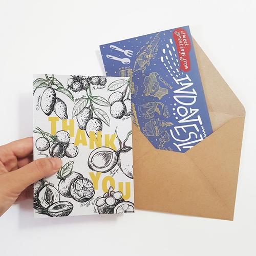 Jual Kartu Ucapan Terima Kasih Gambar Buah Lestari Jakarta Barat Shopatmacan Tokopedia
