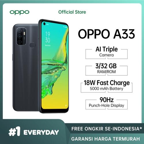 Foto Produk OPPO A33 3/32 GB - Garansi Resmi OPPO Indonesia - Hitam dari Universe Store