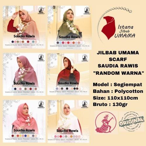 Foto Produk Jilbab SAUDIA RAWIS Umama 110x110 RANDOM WARNA polycotton Terlaris dari Istanajilbabumama