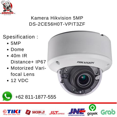 Gambar Kamera CCTV Hikvision 5MP DS-2CE56H0T-VPIT3ZF Indoor dari Raja CCTV Murah Jakarta Utara Tokopedia
