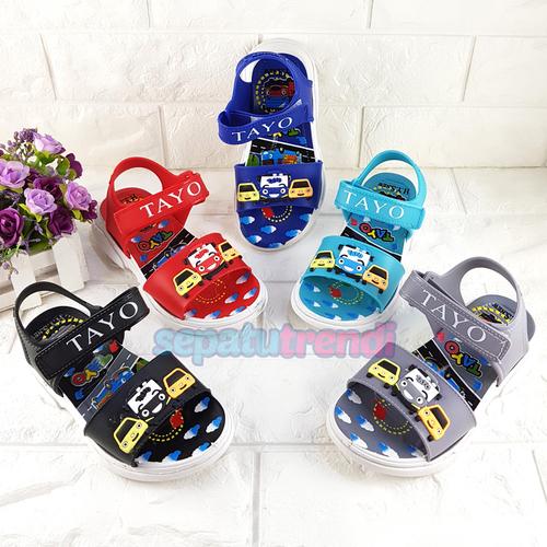 Foto Produk Sandal Gunung Anak Laki Bus Tayo Sol Karet Ukuran 32-34 (Random Warna) dari Sepatu Trendi