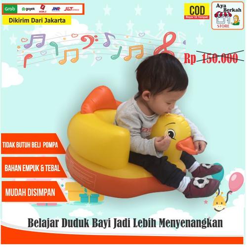 Jual Kursi Sofa Makan Tiup Bayi Belajar Duduk Baby Chair Bebek Tanpa Musik Jakarta Selatan Aya Berkah Store Tokopedia