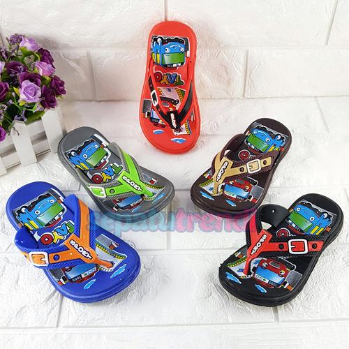 Foto Produk Sandal Jepit Anak Bus Tayo Murah Meriah (Random Warna) JPTTYO dari Sepatu Trendi